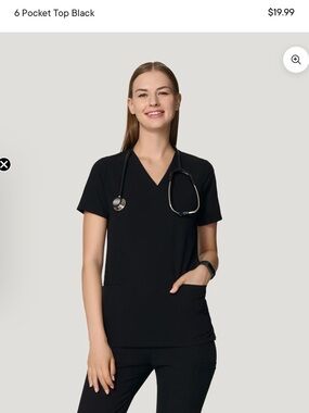 Mandala Scrubs Black